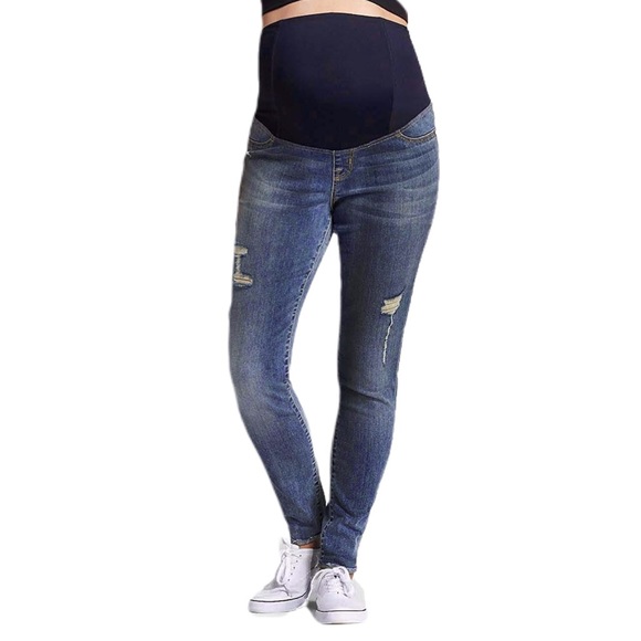 Isabel Maternity by Ingrid & Isabel Denim - Isabel Maternity Distressed Skinny Jeans